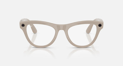 Ray-Ban Meta Skyler (Gen 2) — Shiny Chalky Grey / Transitions Sapphire — RW4014