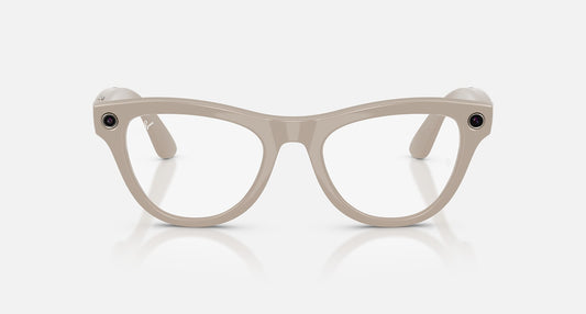 Ray-Ban Meta Skyler (Gen 2) — Shiny Chalky Grey / Transitions Sapphire — RW4014