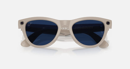 Ray-Ban Meta Skyler (Gen 2) — Shiny Chalky Grey / Transitions Sapphire — RW4014
