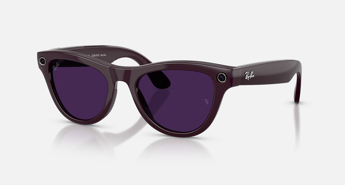 Ray-Ban Meta Skyler (Gen 2) — Shiny Mystic Violet / Transitions Amethyst — RW4014