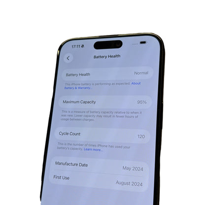 Apple iPhone 15 Pro Max 256GB Tytan czarny | Used, Bateria 95% – kondycja baterii 95%