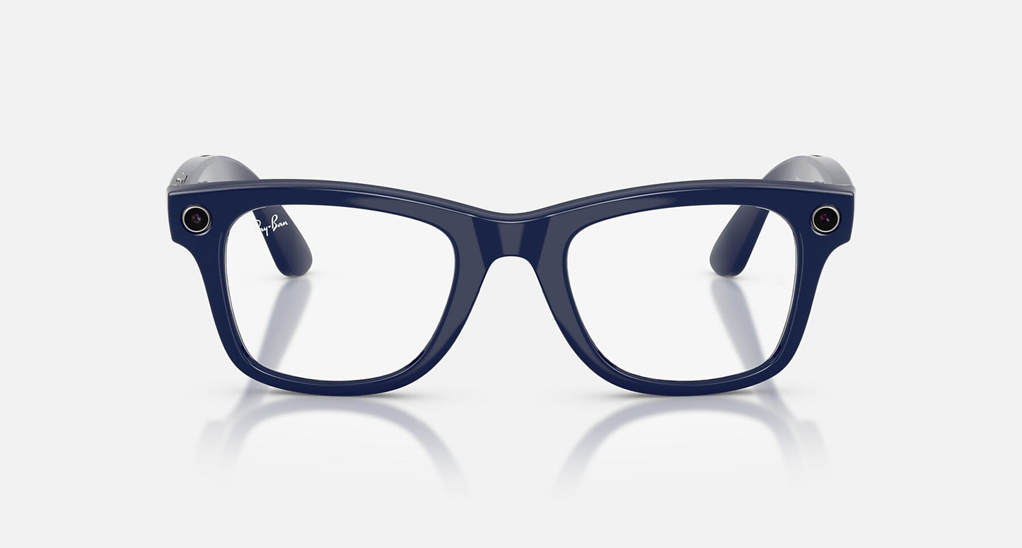 Ray-Ban Meta Wayfarer (Gen 2) — Shiny Cosmic Blue / Transitions Sapphire — RW4012
