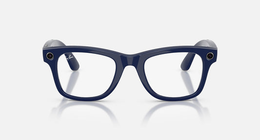 Ray-Ban Meta Wayfarer (Gen 2) — Shiny Cosmic Blue / Transitions Sapphire — RW4012