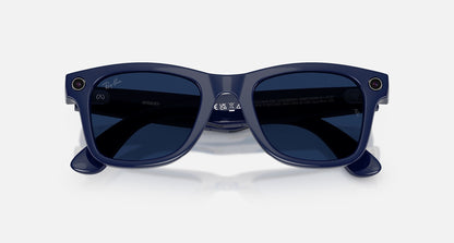Ray-Ban Meta Wayfarer (Gen 2) — Shiny Cosmic Blue / Transitions Sapphire — RW4012