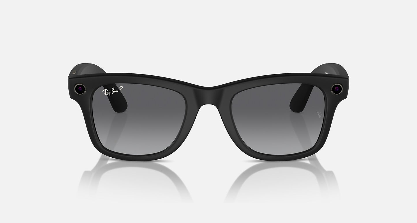 Ray-Ban Meta Wayfarer (Gen 1) — Matte Black / Graphite Polarized — RW4008