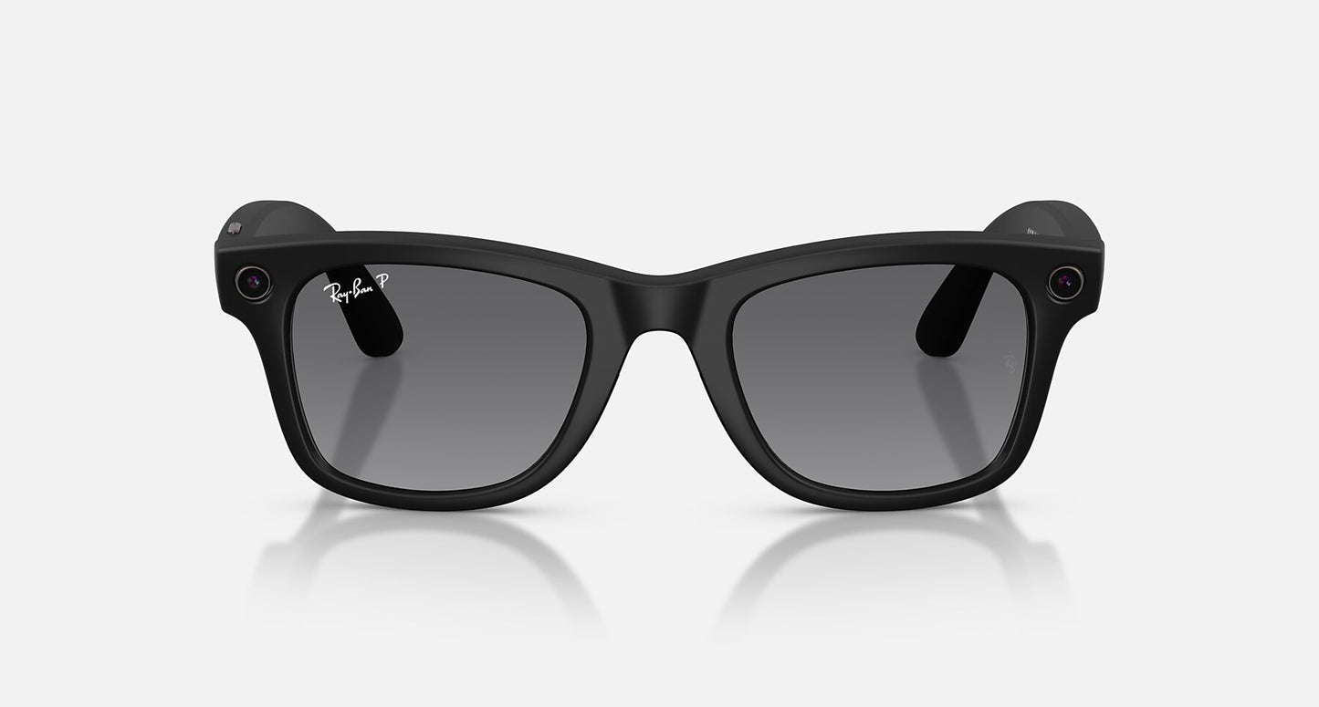 Ray-Ban Meta Wayfarer (Gen 2) — Matte Black / Polarized Gradient Graphite — RW4012