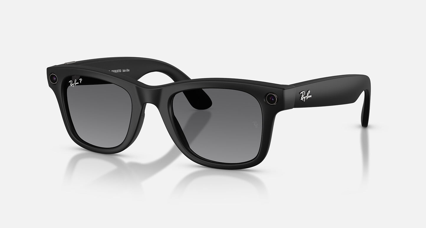 Ray-Ban Meta Wayfarer (Gen 2) — Matte Black / Polarized Gradient Graphite — RW4012