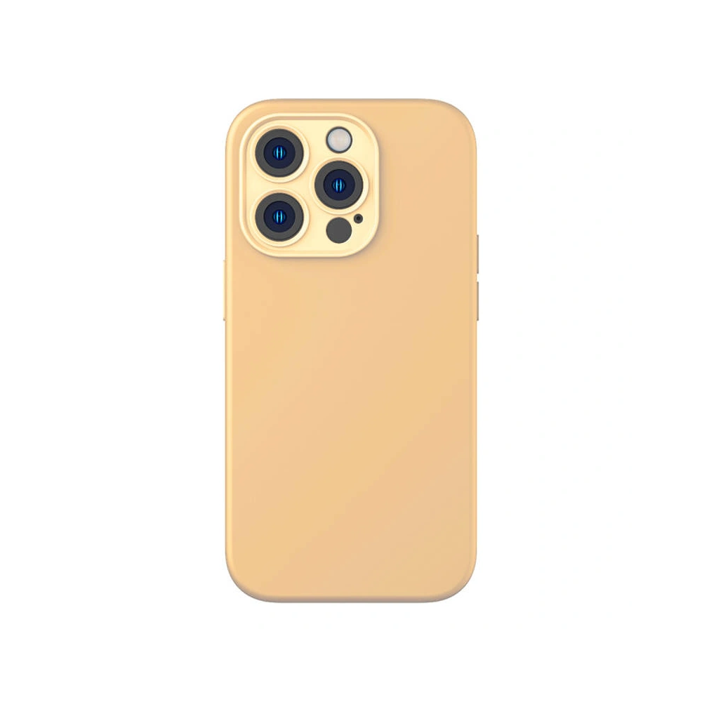 Etui Baseus Liquid Silica Gel do iPhone 14 Pro – żółte